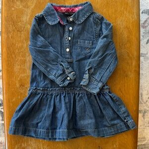 Nautica Blue Denim Collared Dress